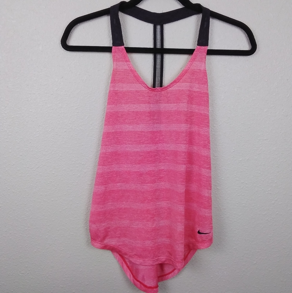 Nike Pure Elastika Elevate Striped Dri Fit Tank